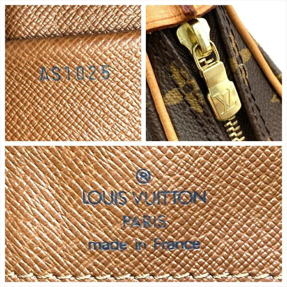 LOUIS VUITTON Brown Monogram Canvas Boulogne 30 Shoulder Bag